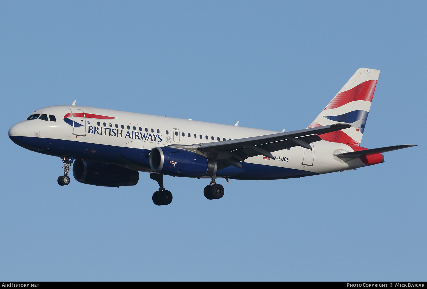 Aircraft Photo of G-EUOE | Airbus A319-131 | British Airways | AirHistory.net #398304