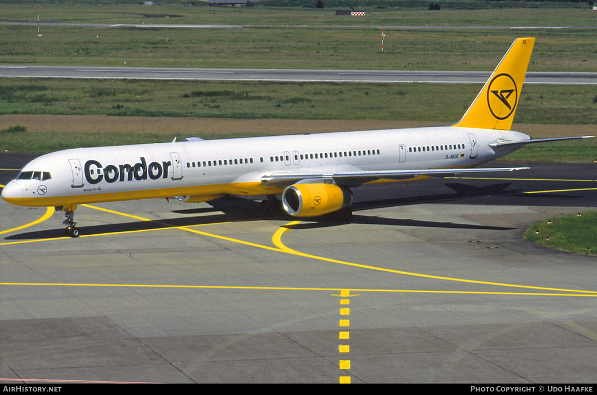 Aircraft Photo of D-ABOE | Boeing 757-330 | Condor Flugdienst | AirHistory.net #398323