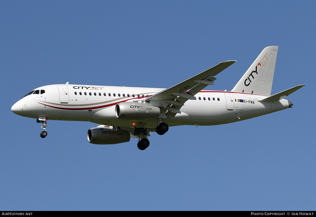 Aircraft Photo of EI-FWA | Sukhoi SSJ-100-95B Superjet 100 (RRJ-95B) | CityJet | AirHistory.net #398342