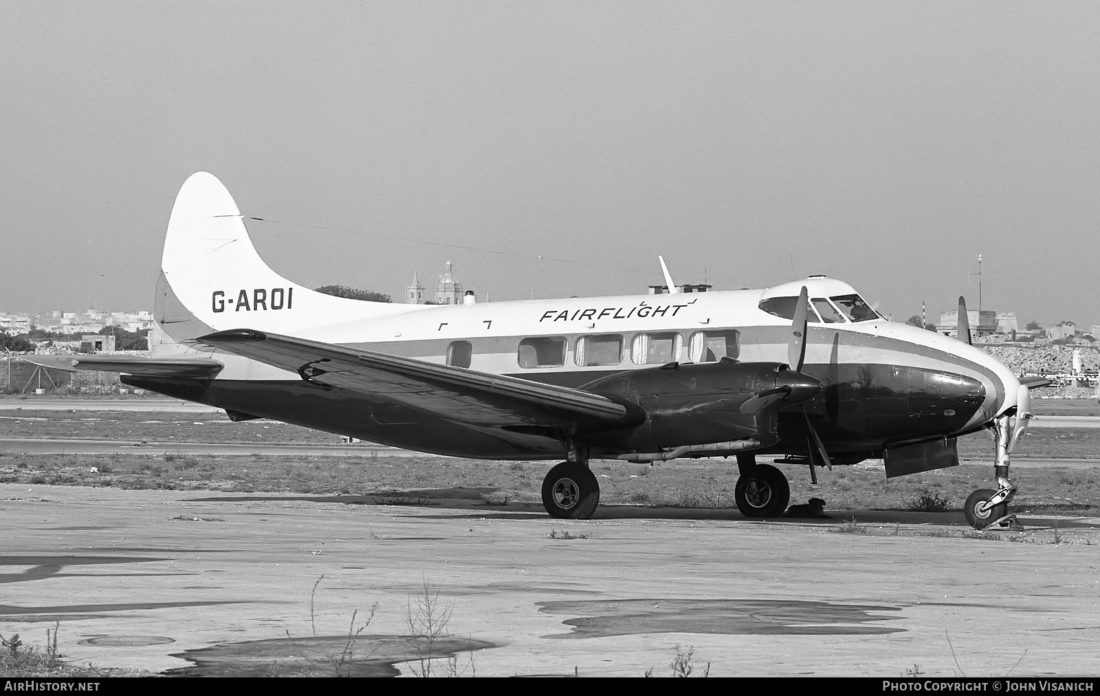 Aircraft Photo of G-AROI | De Havilland D.H. 104 Dove 5 | Fairflight | AirHistory.net #398380