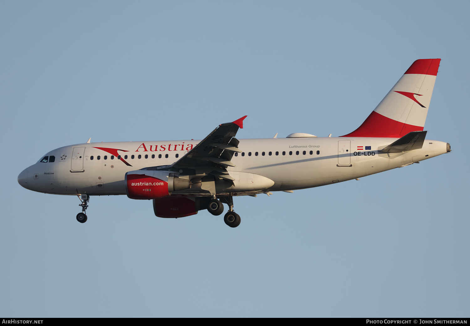 Aircraft Photo of OE-LDD | Airbus A319-112 | Austrian Airlines | AirHistory.net #398399