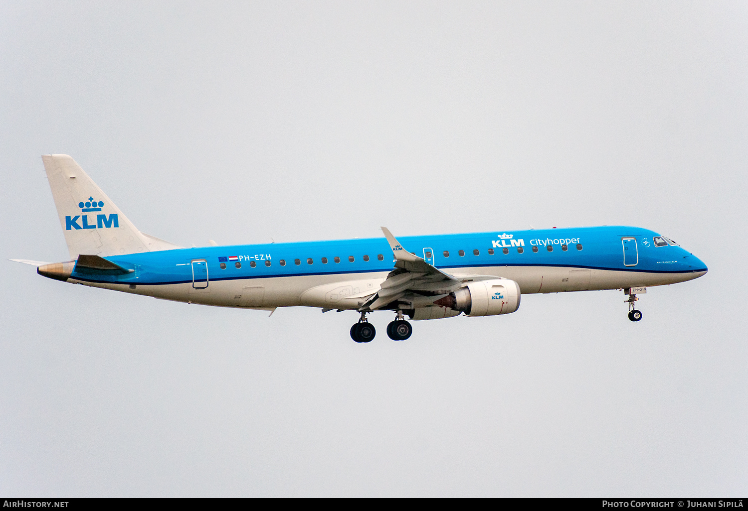 Aircraft Photo of PH-EZH | Embraer 190STD (ERJ-190-100STD) | KLM Cityhopper | AirHistory.net #398420