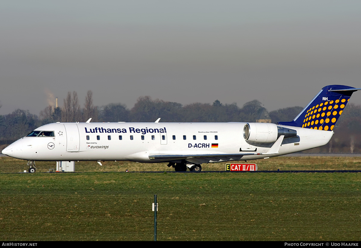 Aircraft Photo of D-ACRH | Bombardier CRJ-200LR (CL-600-2B19) | Lufthansa Regional | AirHistory.net #398521