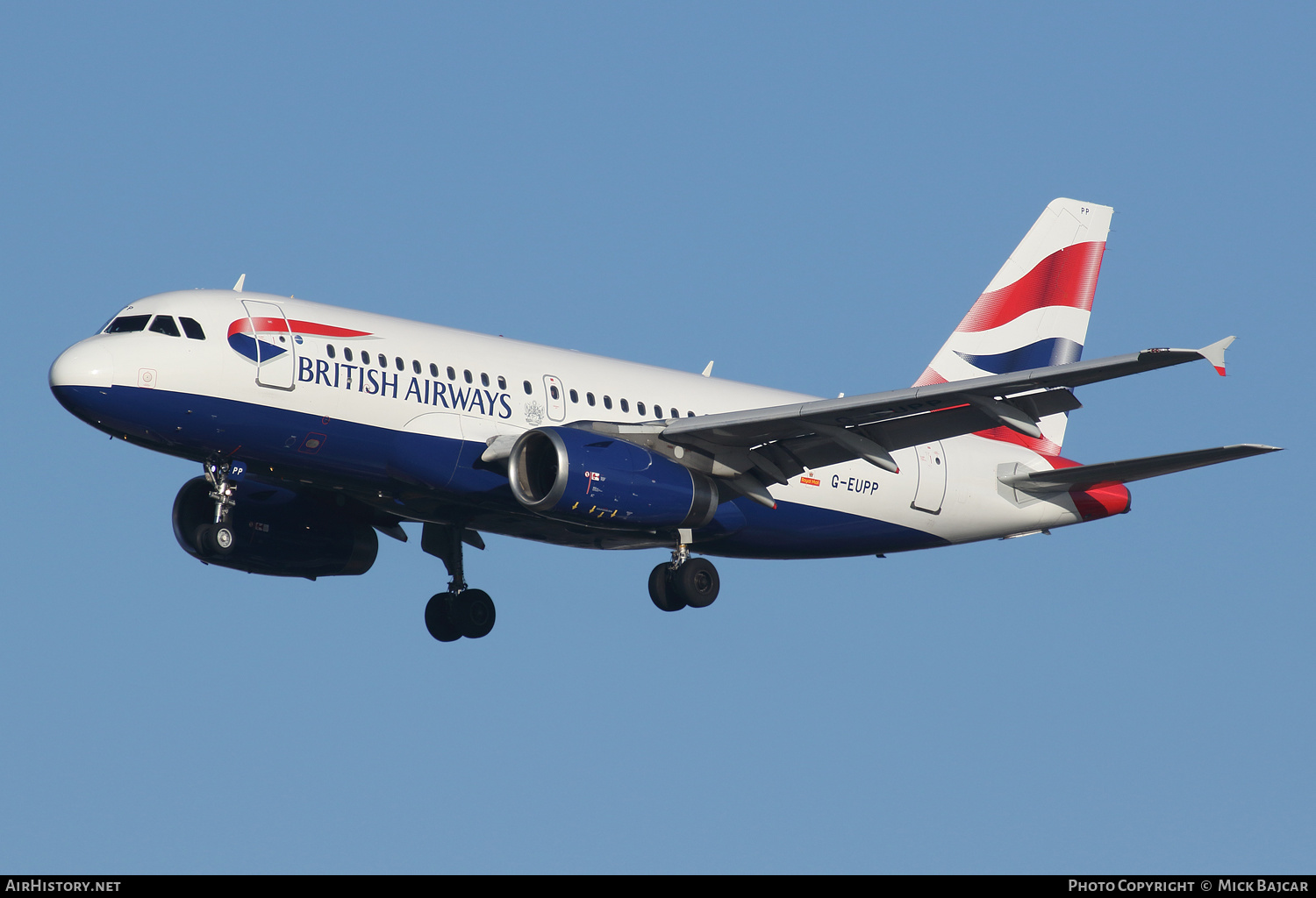 Aircraft Photo of G-EUPP | Airbus A319-131 | British Airways | AirHistory.net #398527