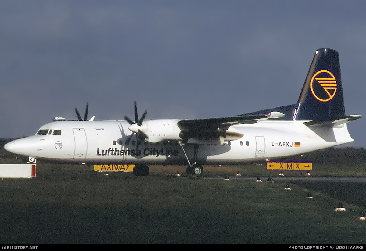 Aircraft Photo of D-AFKJ | Fokker 50 | Lufthansa CityLine | AirHistory.net #398565