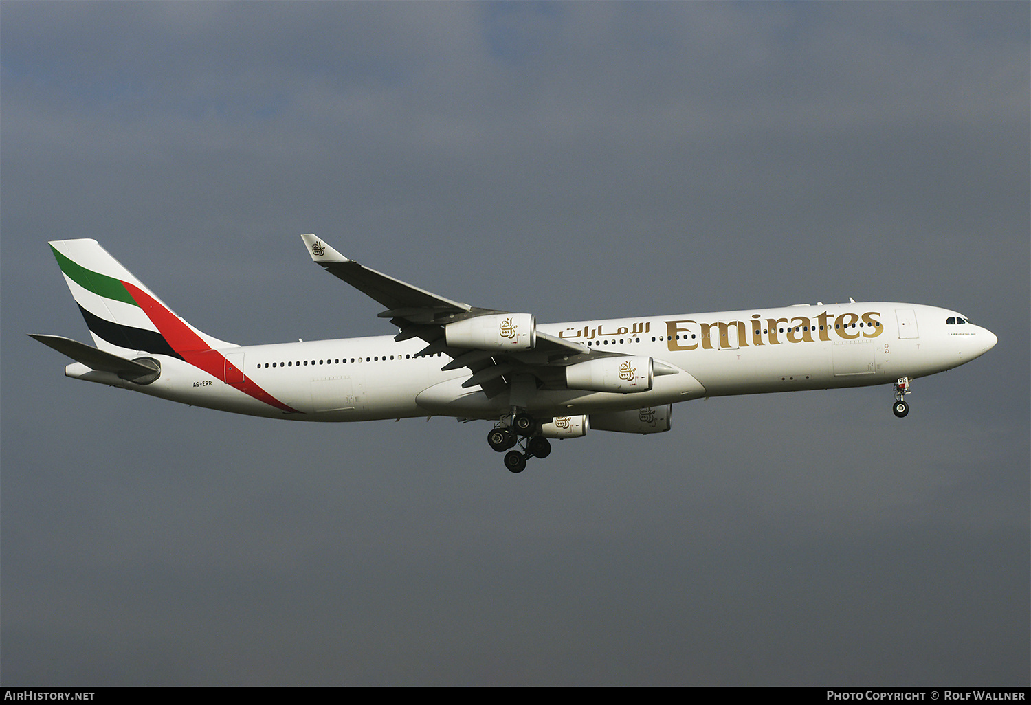 Aircraft Photo of A6-ERR | Airbus A340-313 | Emirates | AirHistory.net #398579