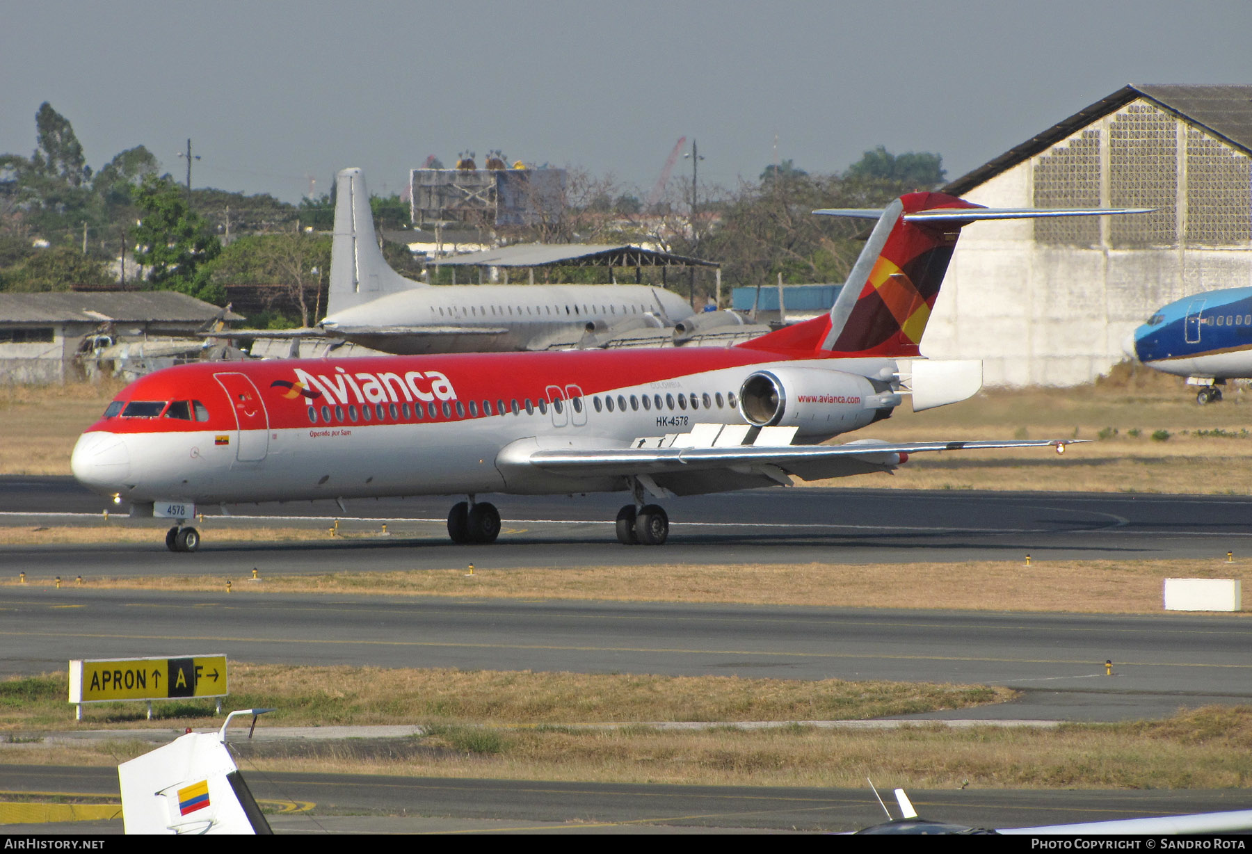 Aircraft Photo of HK-4578 | Fokker 100 (F28-0100) | Avianca | AirHistory.net #398594