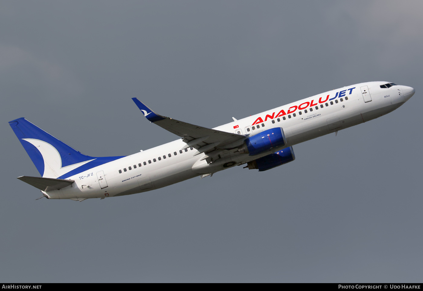 Aircraft Photo of TC-JFZ | Boeing 737-8F2 | AnadoluJet | AirHistory.net #398637