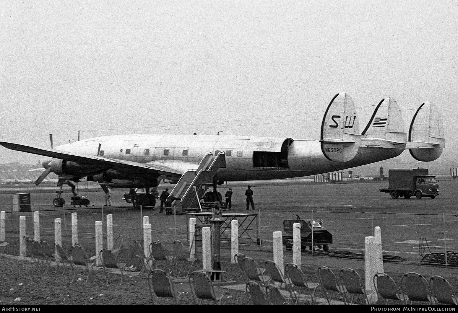 Aircraft Photo of N6502C | Lockheed L-1049H Super Constellation | Seaboard & Western Airlines | AirHistory.net #398659