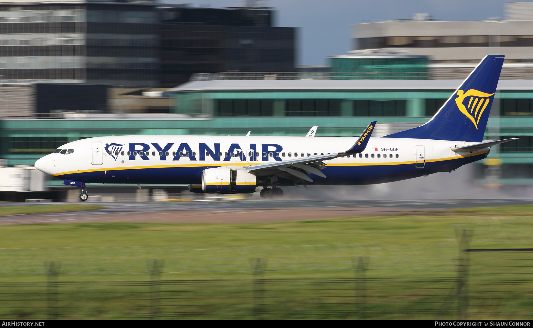 Aircraft Photo of 9H-QDF | Boeing 737-800 | Ryanair | AirHistory.net #398667