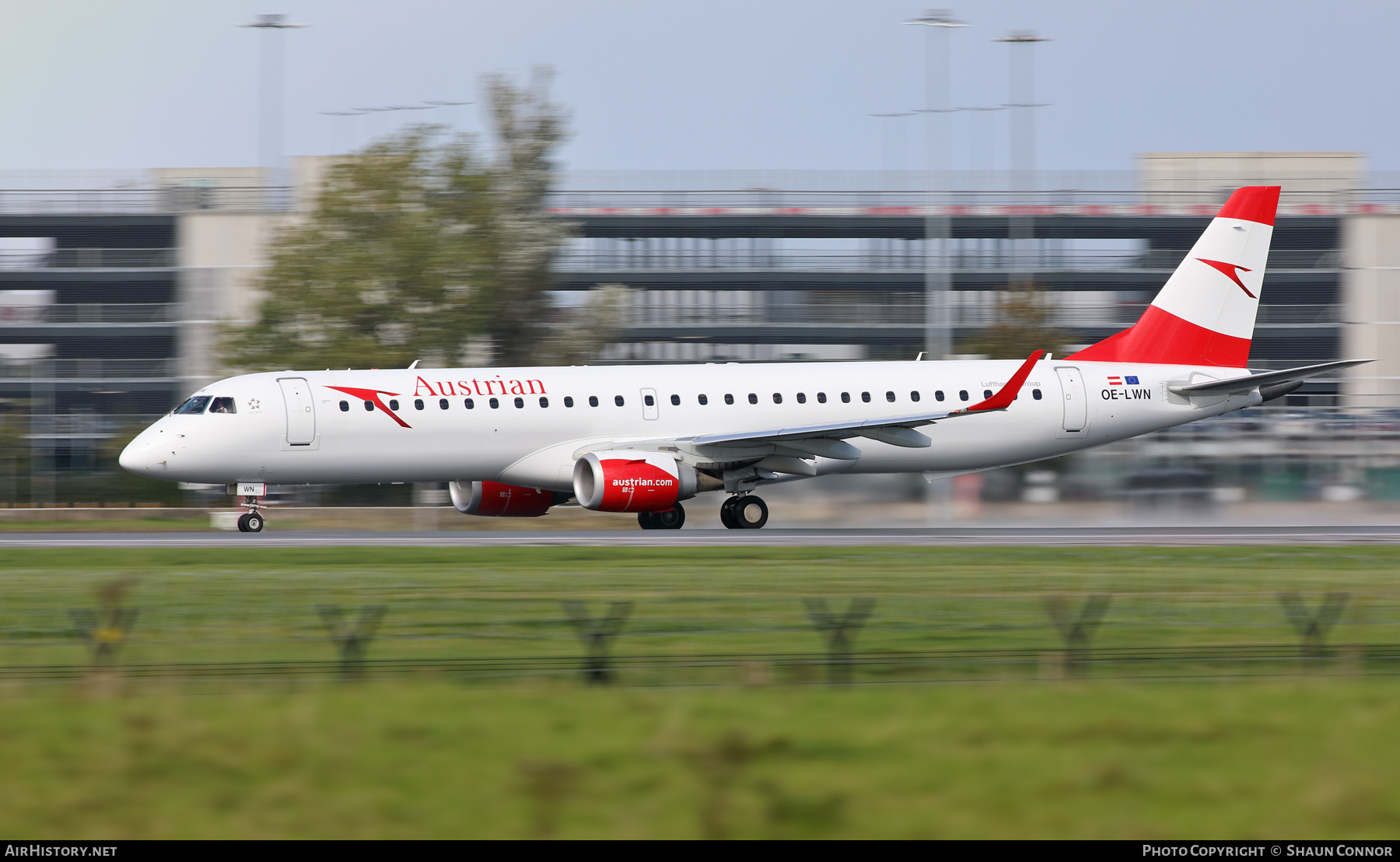 Aircraft Photo of OE-LWN | Embraer 195LR (ERJ-190-200LR) | Austrian Airlines | AirHistory.net #398691