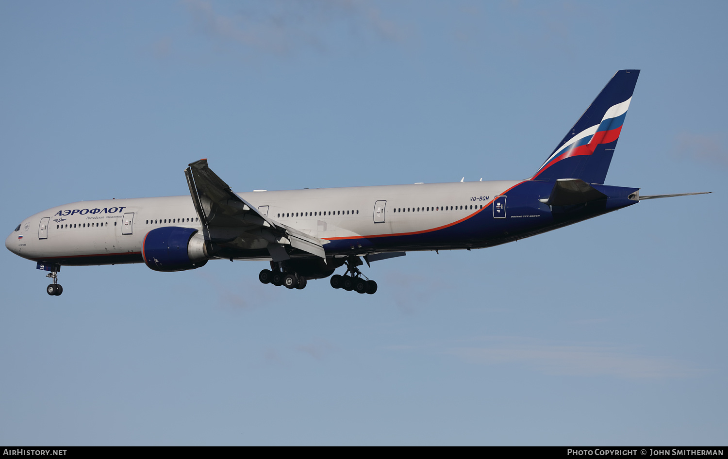 Aircraft Photo of VQ-BQM | Boeing 777-3M0/ER | Aeroflot - Russian Airlines | AirHistory.net #398711