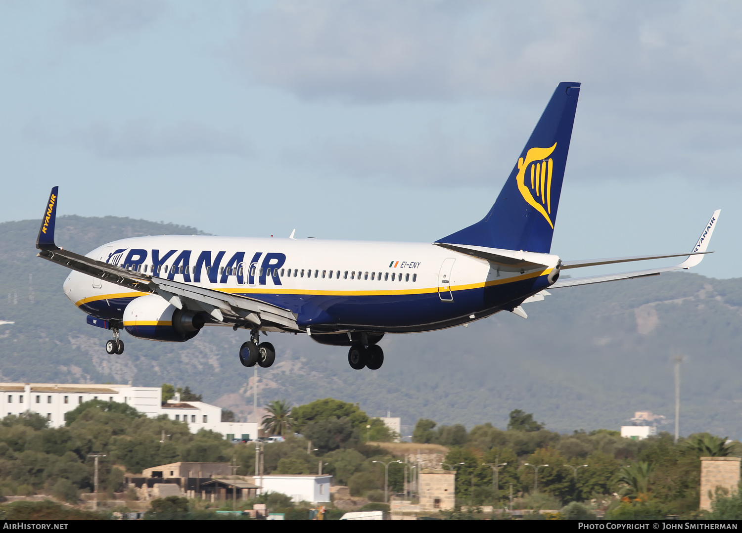 Aircraft Photo of EI-ENY | Boeing 737-8AS | Ryanair | AirHistory.net #398723