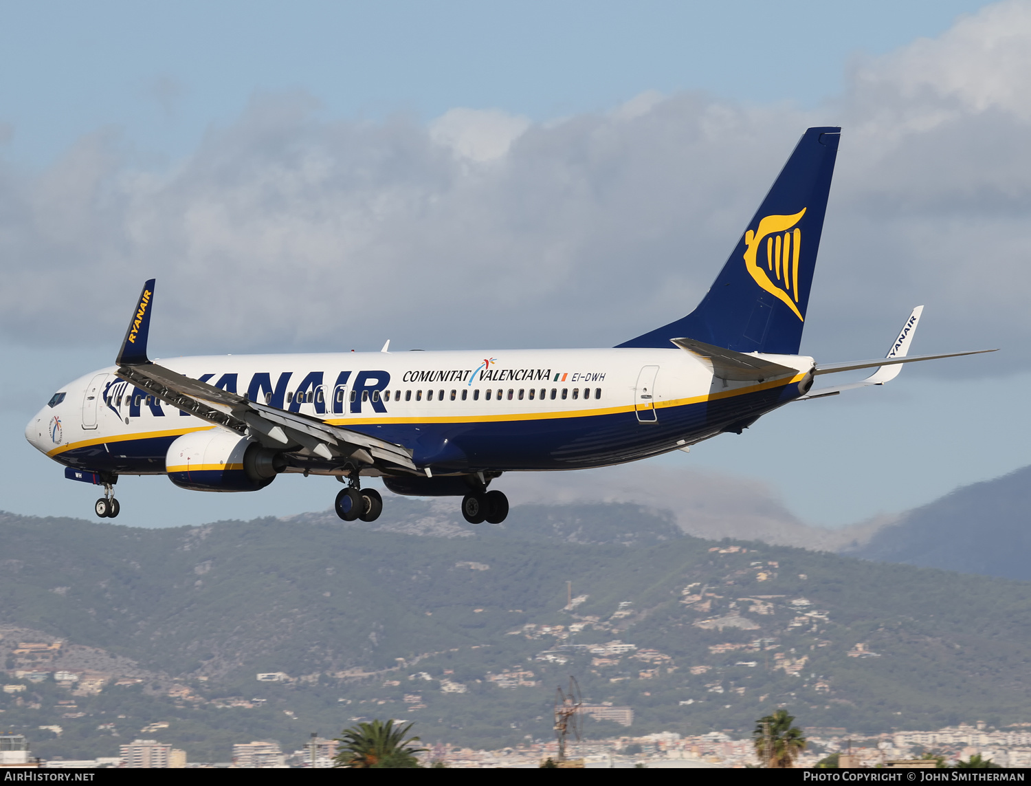 Aircraft Photo of EI-DWH | Boeing 737-8AS | Ryanair | AirHistory.net #398741