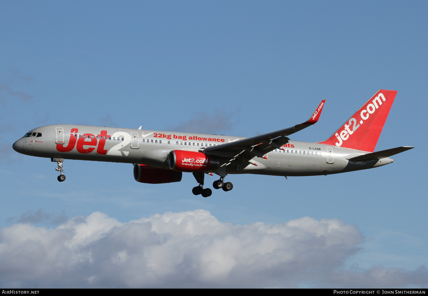 Aircraft Photo of G-LSAB | Boeing 757-27B | Jet2 | AirHistory.net #398762