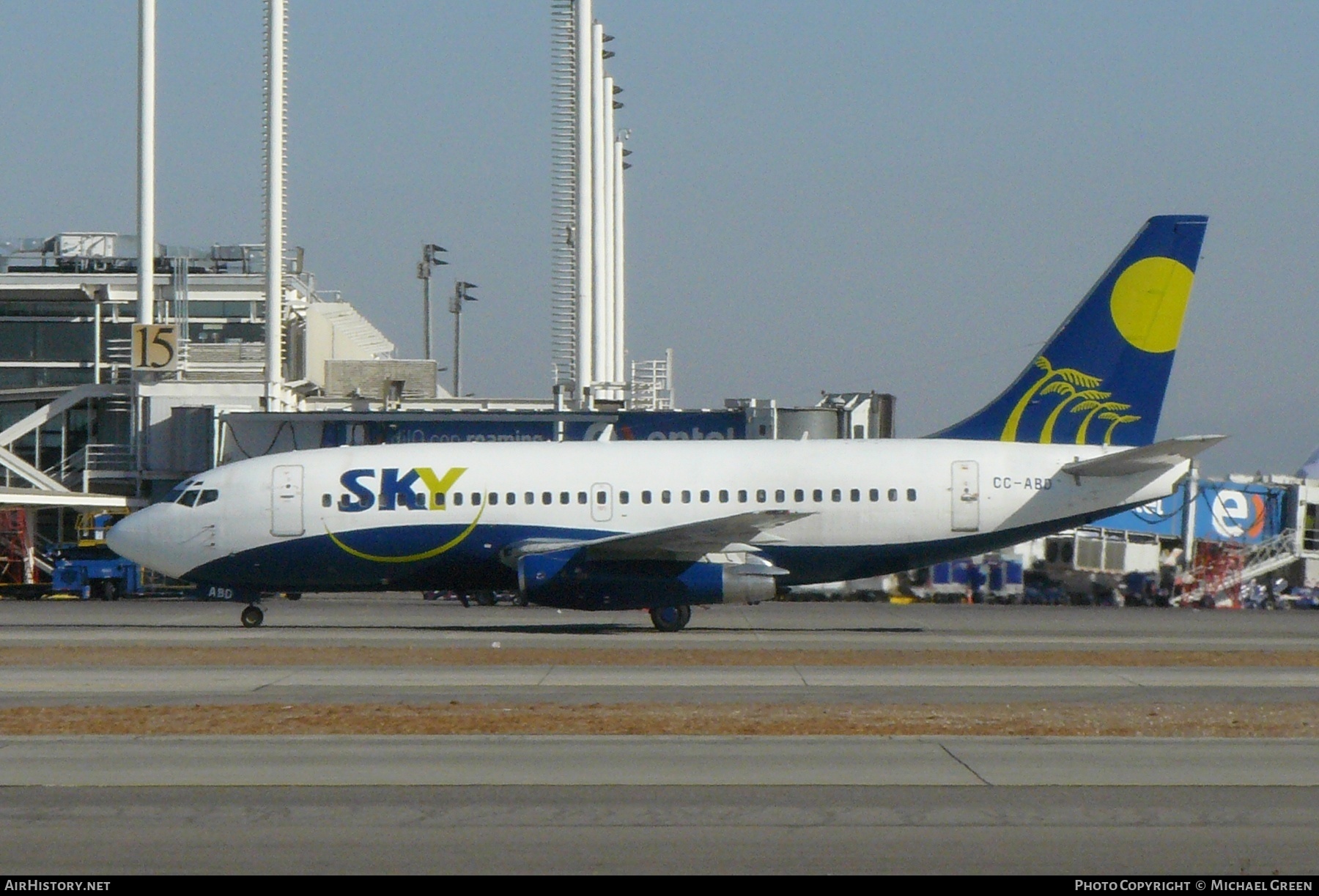 Aircraft Photo of CC-ABD | Boeing 737-2Q3/Adv | Sky Airline | AirHistory.net #398803