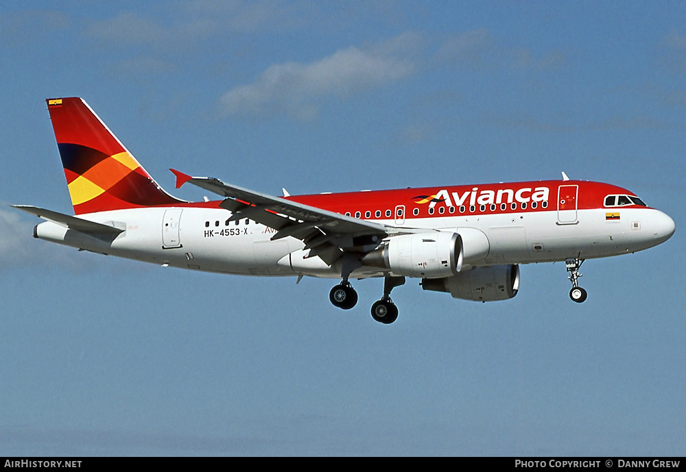 Aircraft Photo of HK-4553-X | Airbus A319-115 | Avianca | AirHistory.net #398830