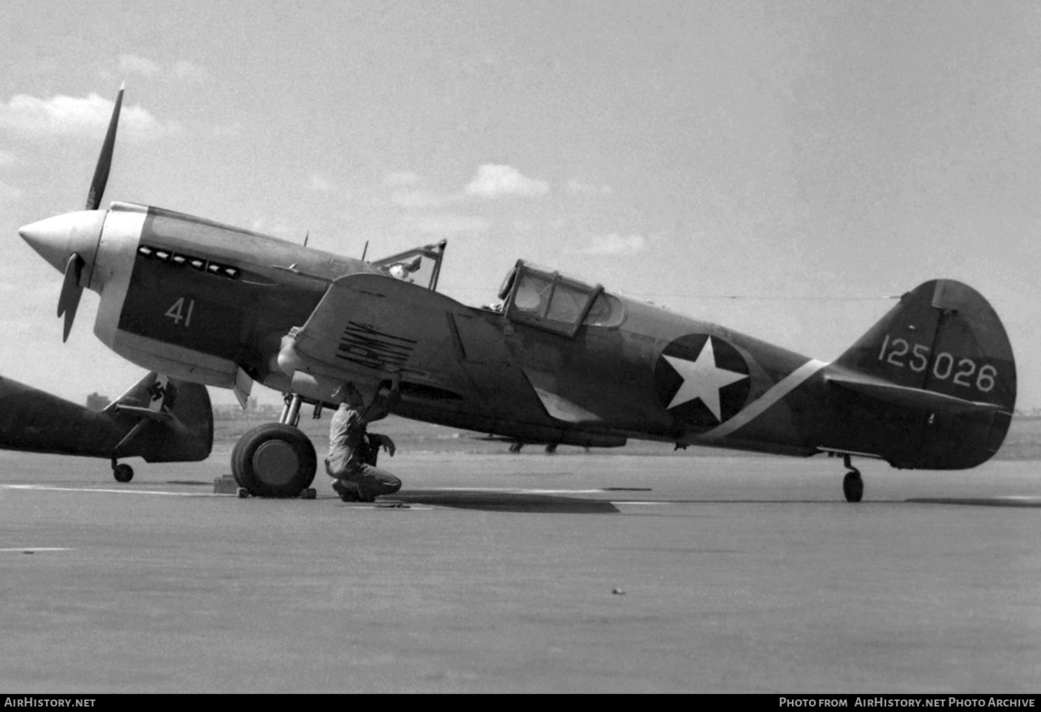 Aircraft Photo of 41-25026 / 125026 | Curtiss P-40E Warhawk | USA - Air Force | AirHistory.net #398865