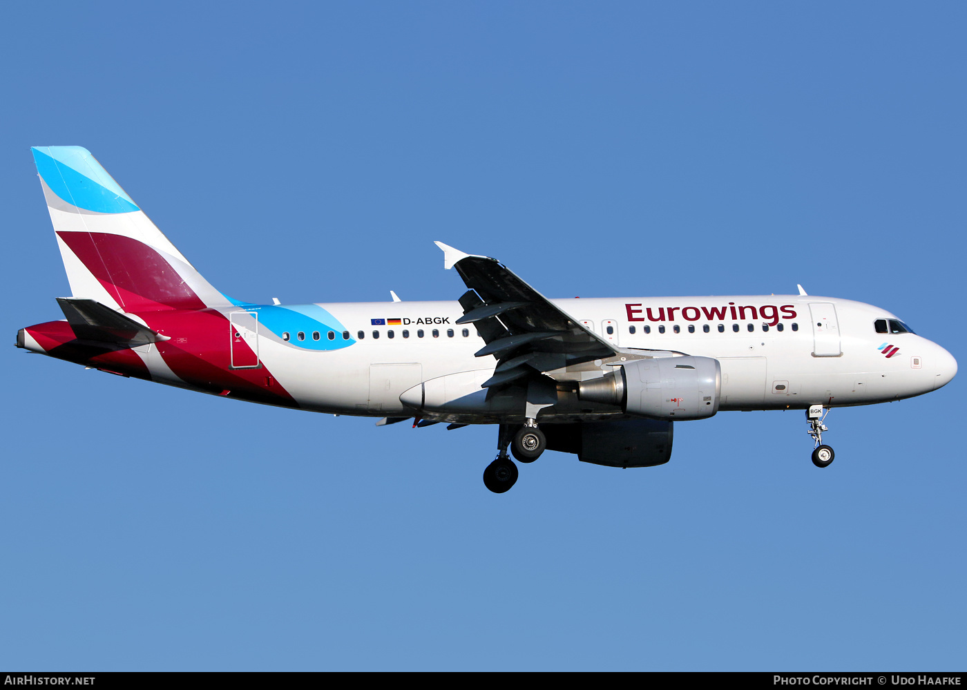 Aircraft Photo of D-ABGK | Airbus A319-112 | Eurowings | AirHistory.net #398906