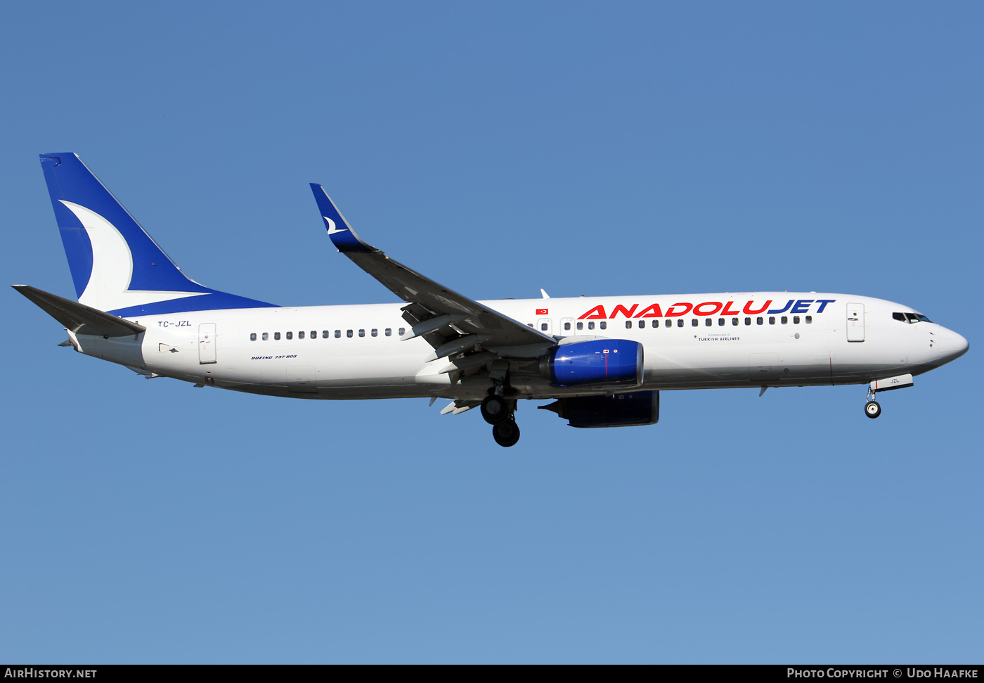 Aircraft Photo of TC-JZL | Boeing 737-8AS | AnadoluJet | AirHistory.net #398949