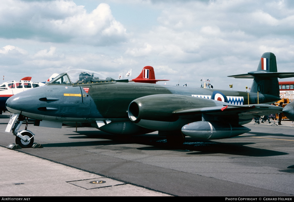 Aircraft Photo of VZ467 | Gloster Meteor F8 | UK - Air Force | AirHistory.net #398989