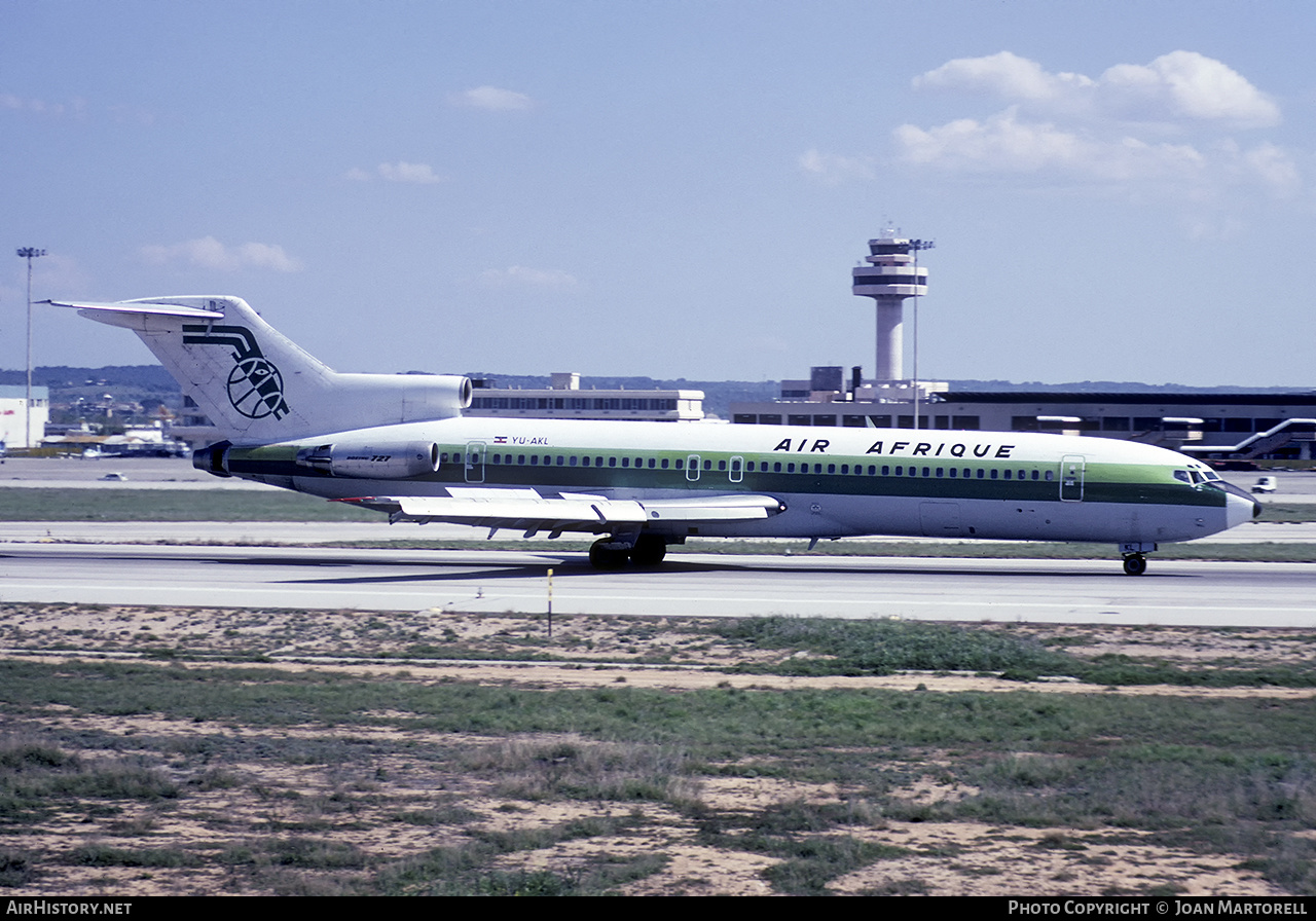 Aircraft Photo of YU-AKL | Boeing 727-2H9/Adv | Air Afrique | AirHistory.net #399011