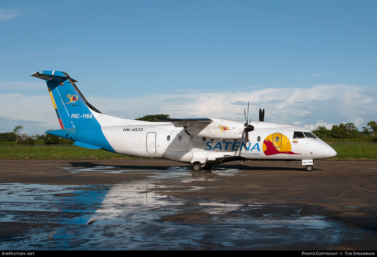 Aircraft Photo of FAC-1164 / HK-4533 | Dornier 328-120 | Colombia - Satena | AirHistory.net #399093