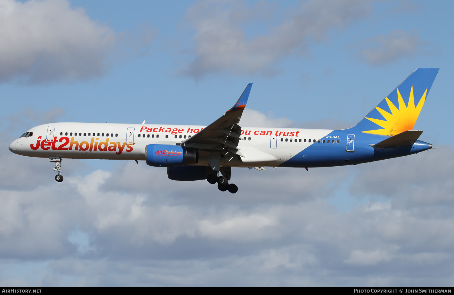 Aircraft Photo of G-LSAL | Boeing 757-204 | Jet2 Holidays | AirHistory.net #399150