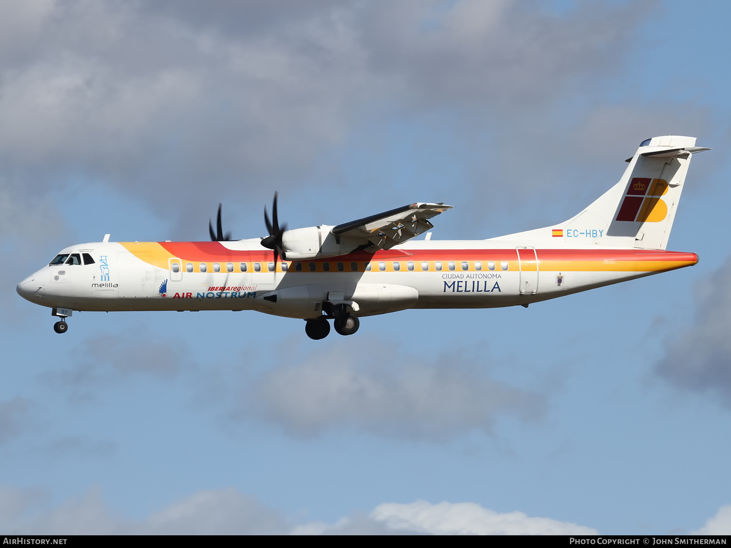 Aircraft Photo of EC-HBY | ATR ATR-72-500 (ATR-72-212A) | Iberia Regional | AirHistory.net #399158