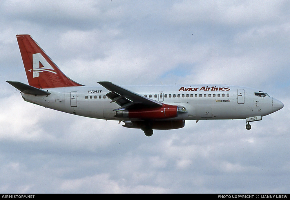 Aircraft Photo of YV343T | Boeing 737-232/Adv | Avior Airlines | AirHistory.net #399182