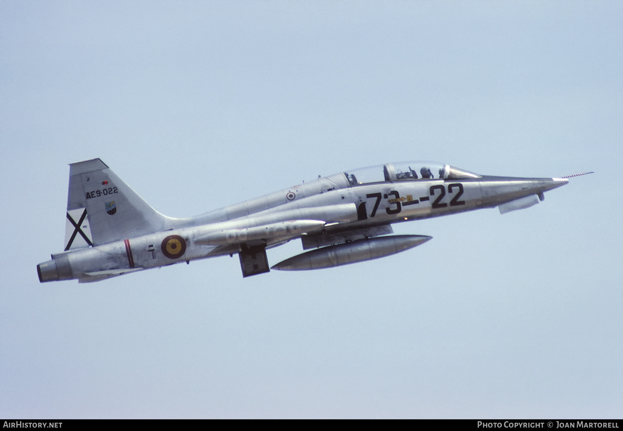 Aircraft Photo of AE9-022 | Northrop SF-5B Freedom Fighter | Spain - Air Force | AirHistory.net #399249