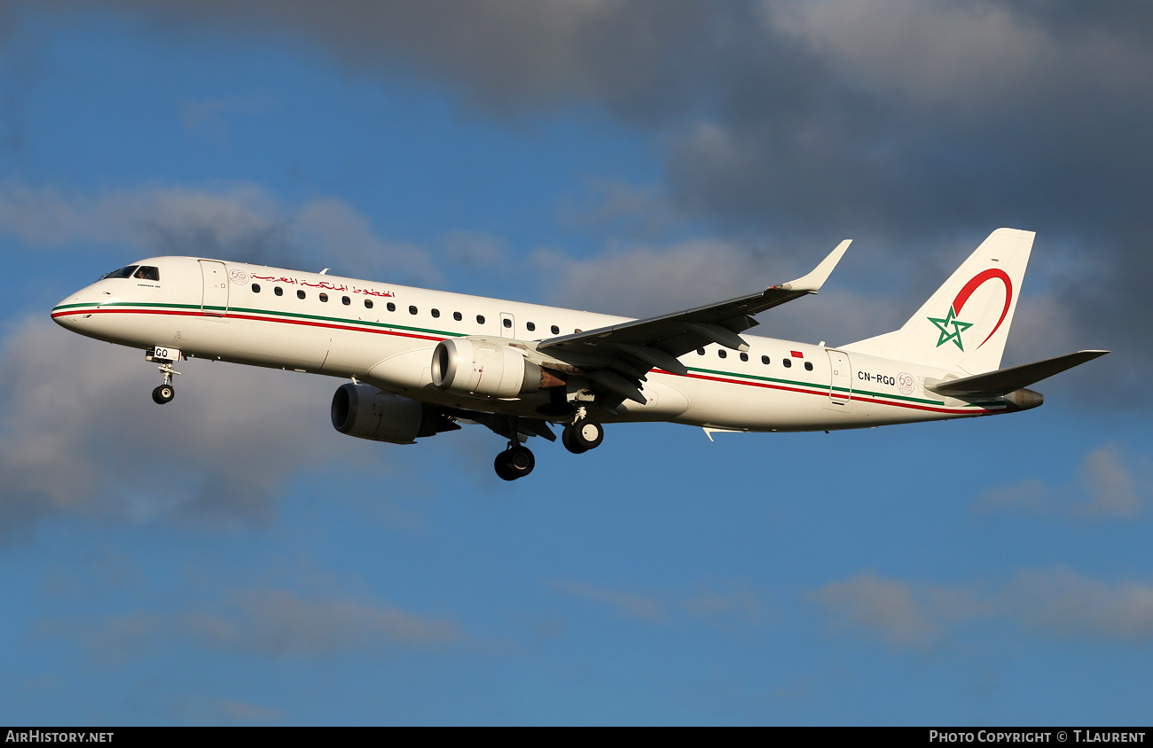 Aircraft Photo of CN-RGQ | Embraer 190AR (ERJ-190-100IGW) | Royal Air Maroc - RAM | AirHistory.net #399256