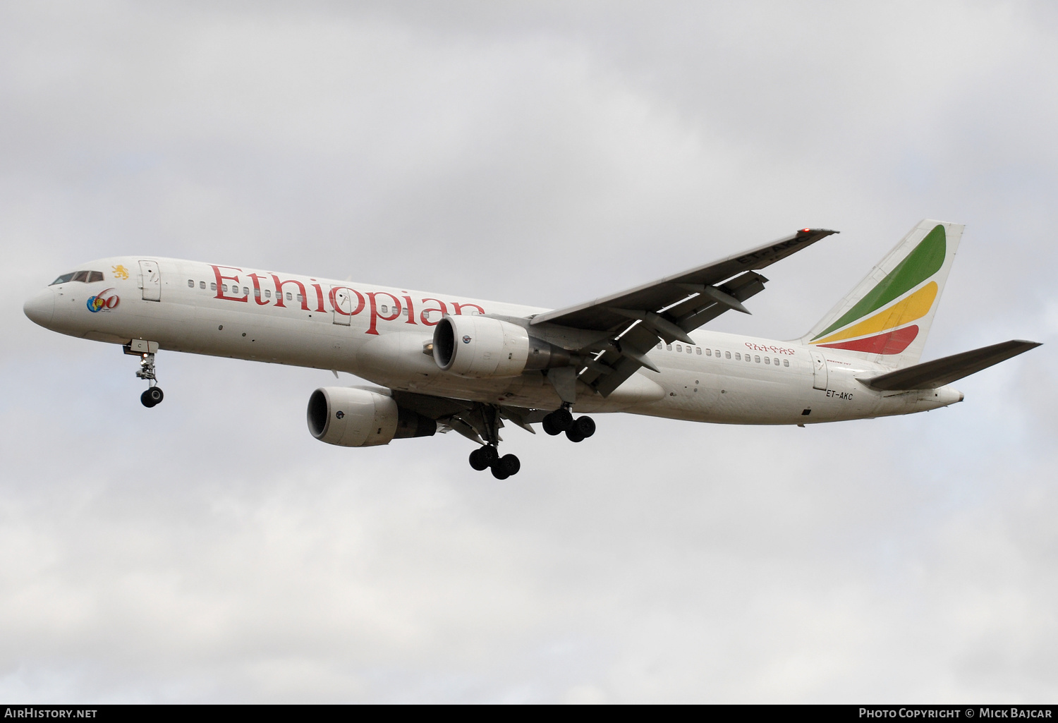 Aircraft Photo of ET-AKC | Boeing 757-260 | Ethiopian Airlines | AirHistory.net #399264