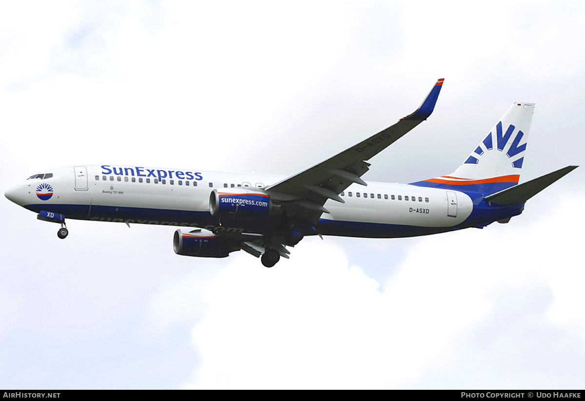 Aircraft Photo of D-ASXD | Boeing 737-8AS | SunExpress | AirHistory.net #399268