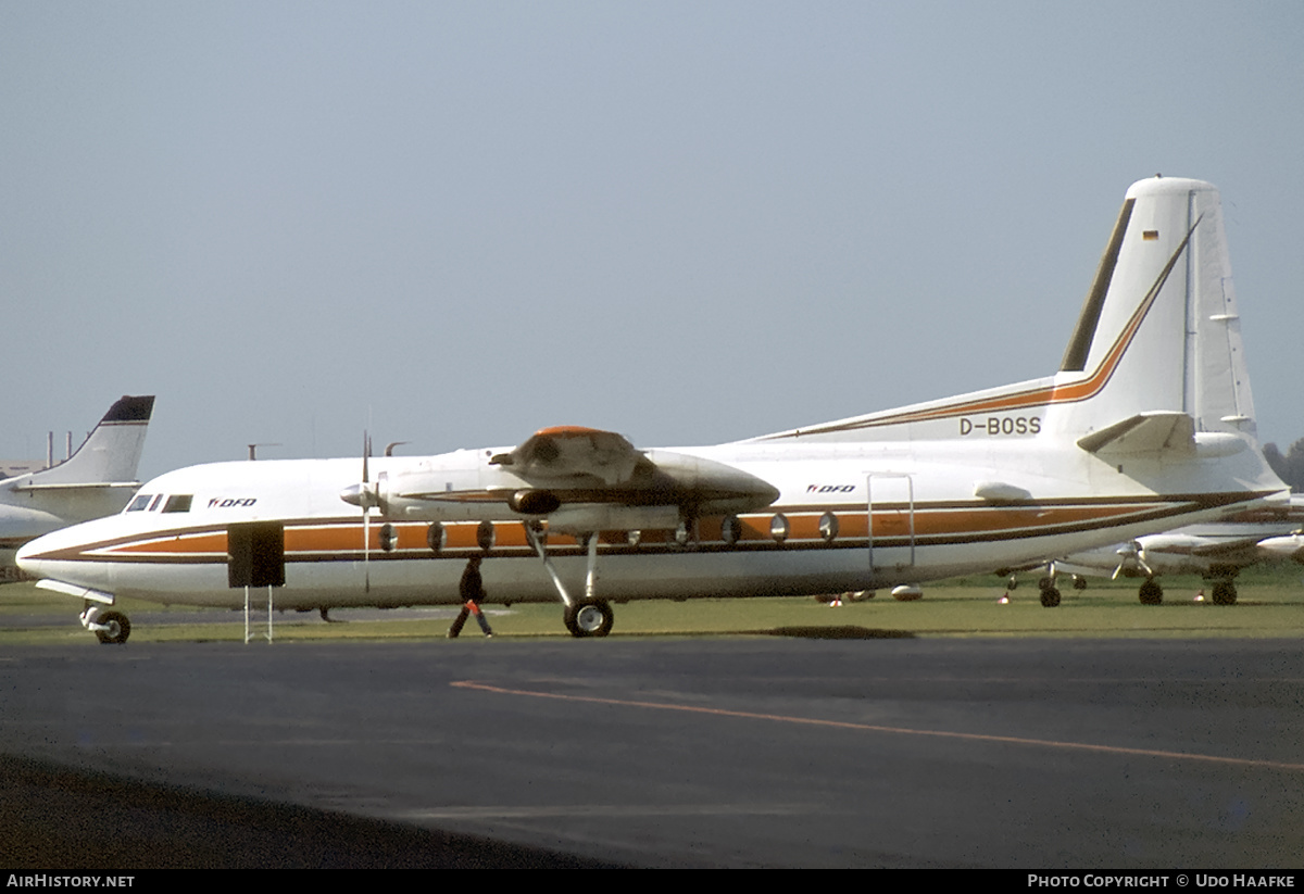 Aircraft Photo of D-BOSS | Fairchild F-27J | DFD - Deutsche Flugdienst | AirHistory.net #399314