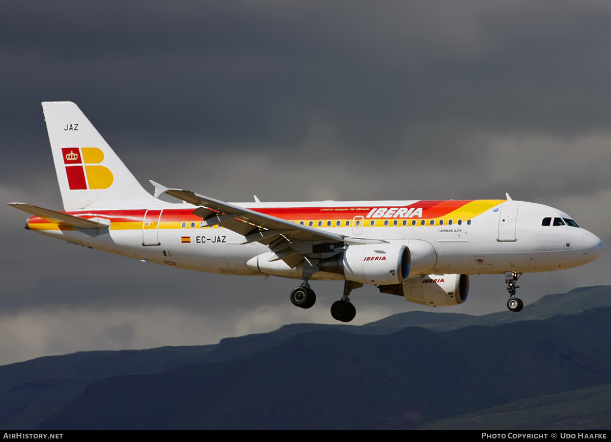 Aircraft Photo of EC-JAZ | Airbus A319-111 | Iberia | AirHistory.net #399336
