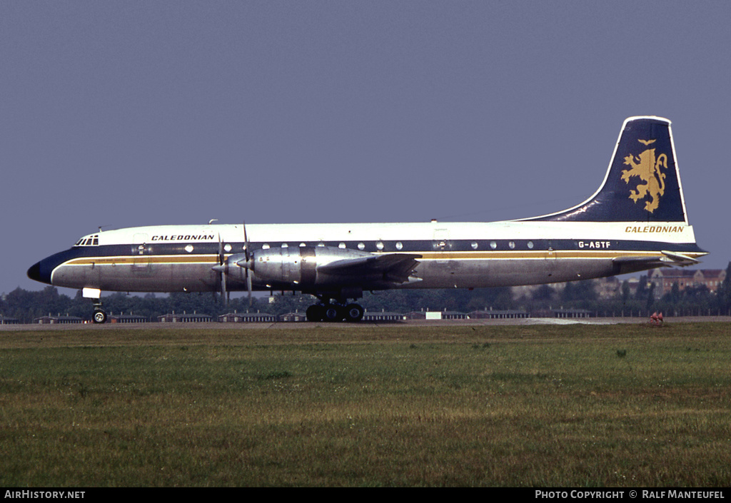 Aircraft Photo of G-ASTF | Bristol 175 Britannia 314 | Caledonian Airways | AirHistory.net #399358