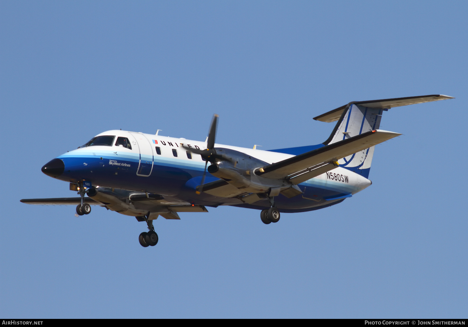 Aircraft Photo of N580SW | Embraer EMB-120ER Brasilia | United Express | AirHistory.net #399398