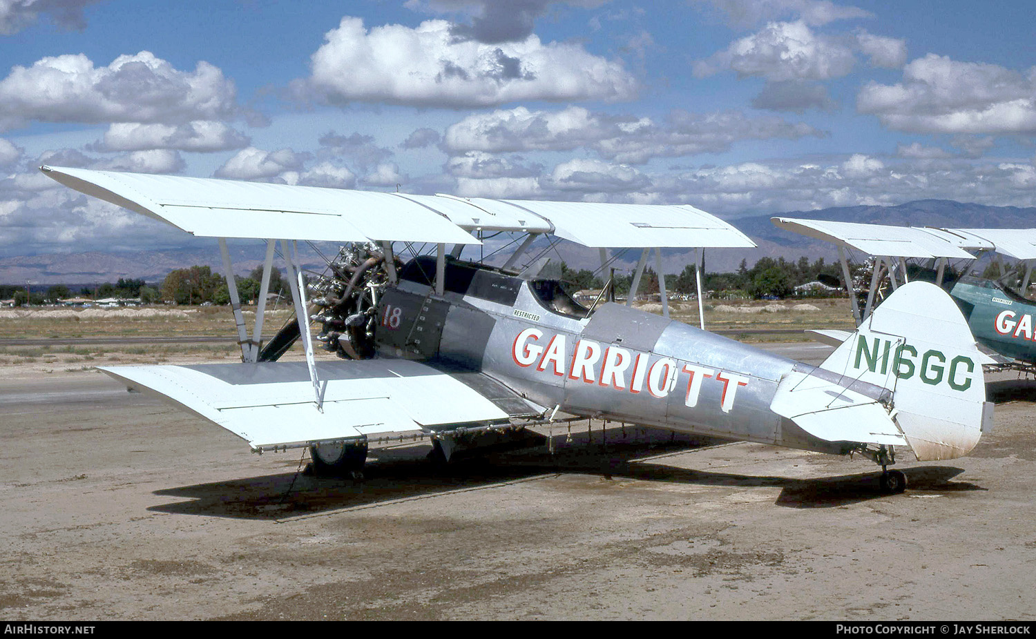 Aircraft Photo of N16GC | Stearman PT-17/R985 Kaydet (A75N1) | Garriott Crop Dusting | AirHistory.net #399399