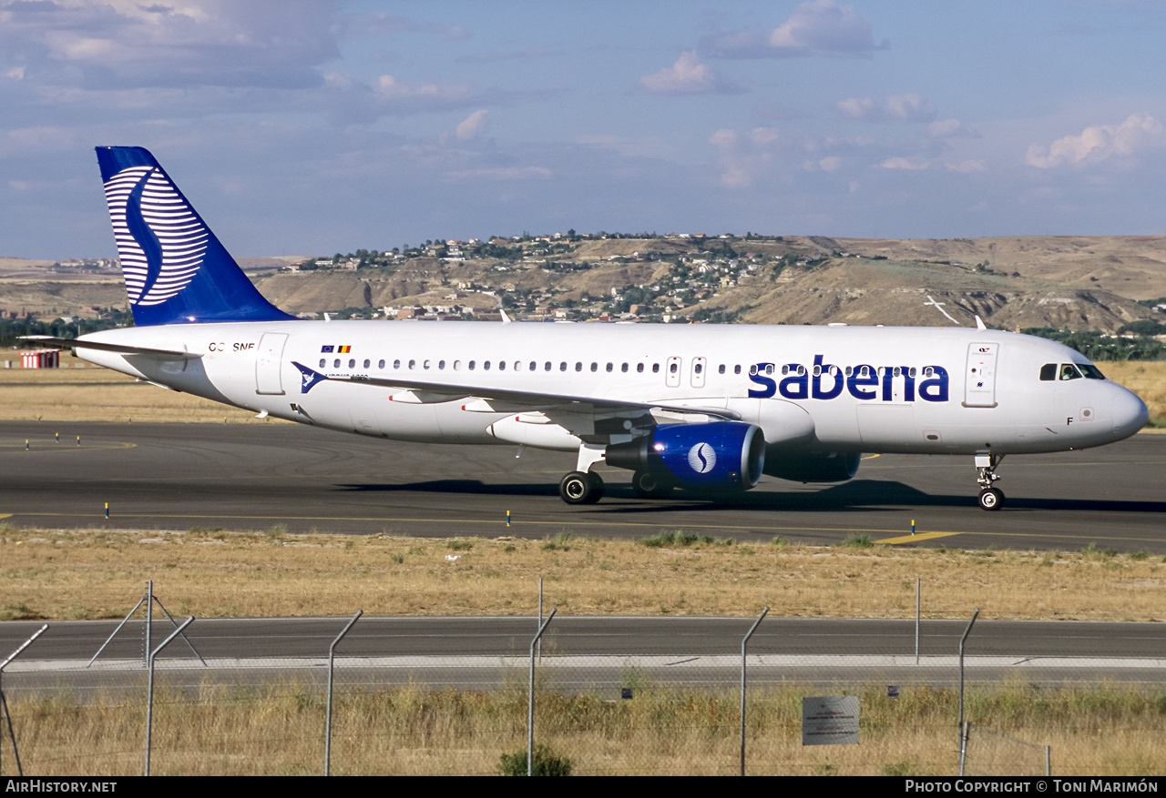 Aircraft Photo of OO-SNF | Airbus A320-214 | Sabena | AirHistory.net #399403