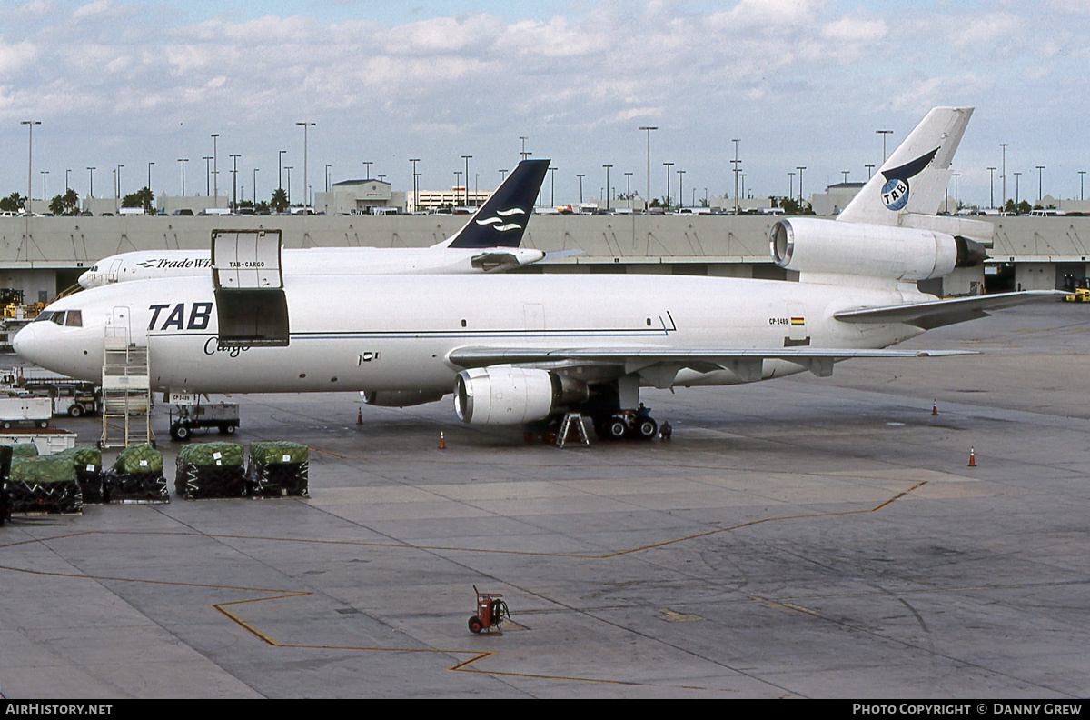 Aircraft Photo of CP-2489 | McDonnell Douglas DC-10-10(F) | TAB Cargo - Transportes Aereos Bolivianos | AirHistory.net #399407