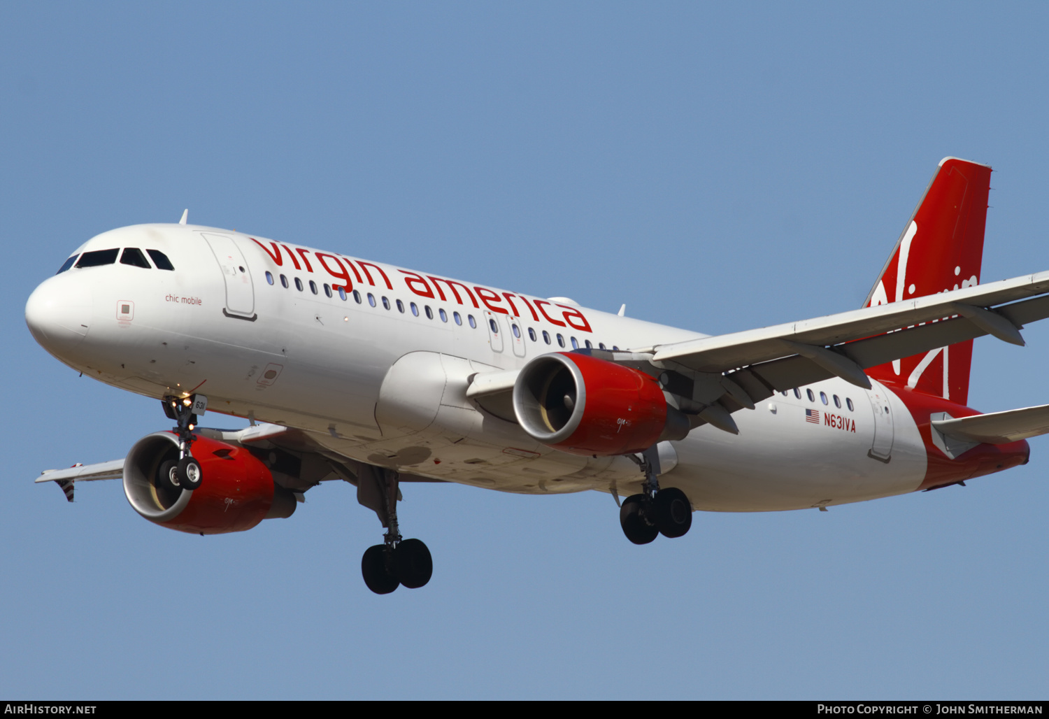 Aircraft Photo of N631VA | Airbus A320-214 | Virgin America | AirHistory.net #399408
