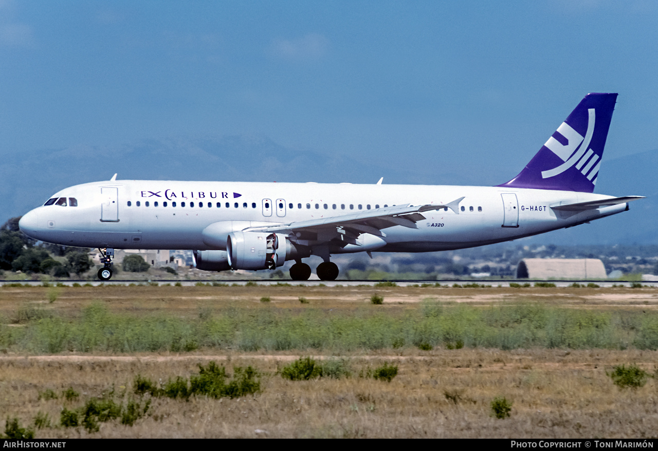 Aircraft Photo of G-HAGT | Airbus A320-212 | Excalibur | AirHistory.net #399423