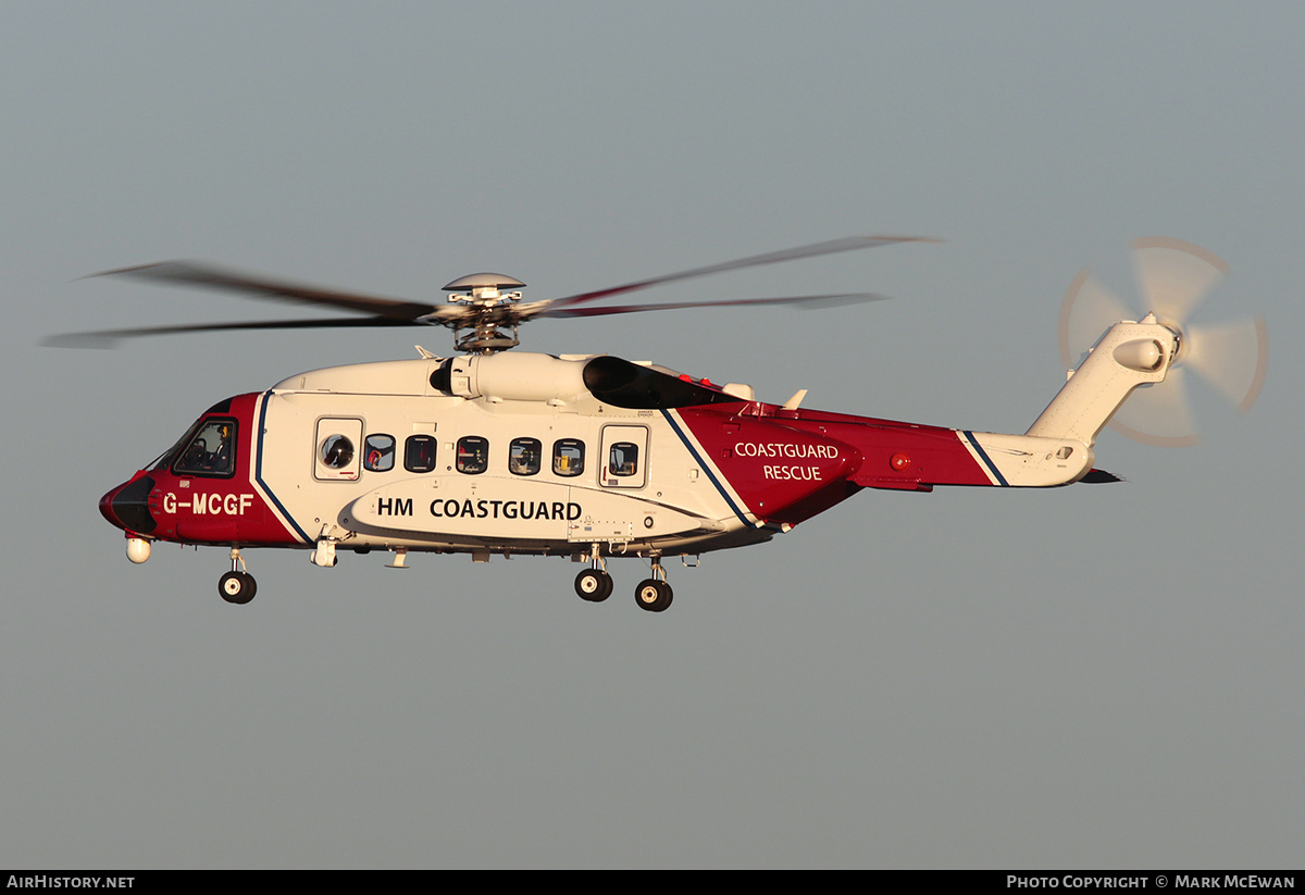 Aircraft Photo of G-MCGF | Sikorsky S-92A | HM Coastguard | AirHistory.net #399431