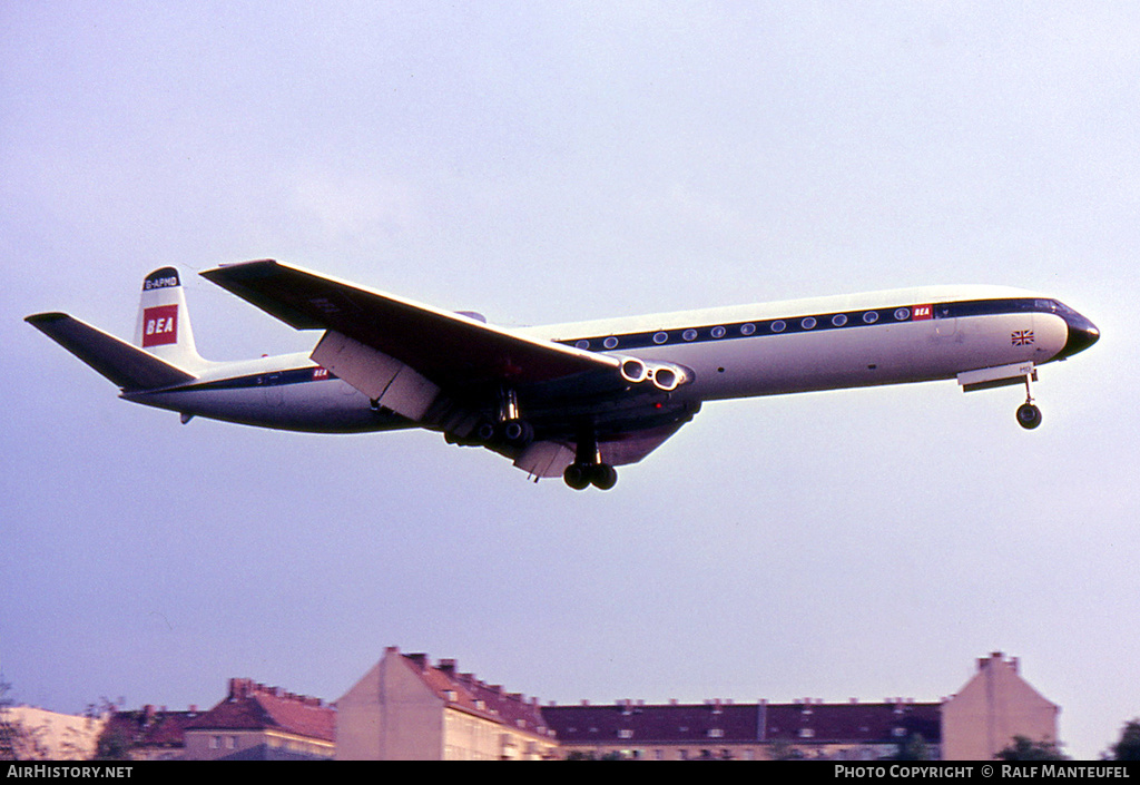 Aircraft Photo of G-APMD | De Havilland D.H. 106 Comet 4B | BEA - British European Airways | AirHistory.net #399460