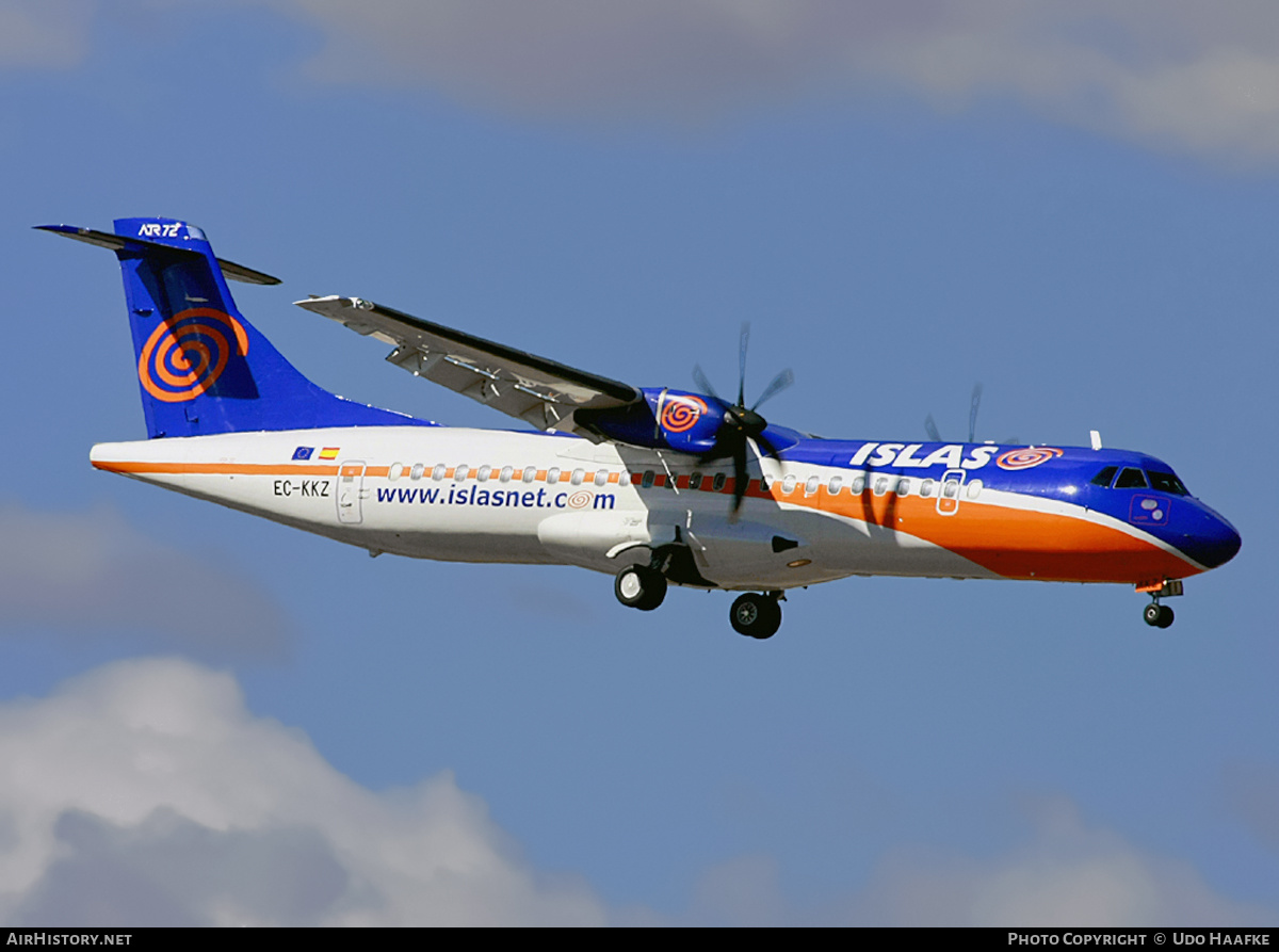 Aircraft Photo of EC-KKZ | ATR ATR-72-500 (ATR-72-212A) | Islas Airways | AirHistory.net #399506