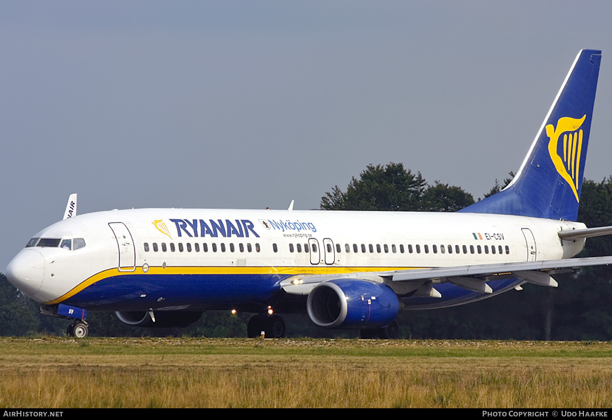 Aircraft Photo of EI-CSV | Boeing 737-8AS | Ryanair | AirHistory.net #399542