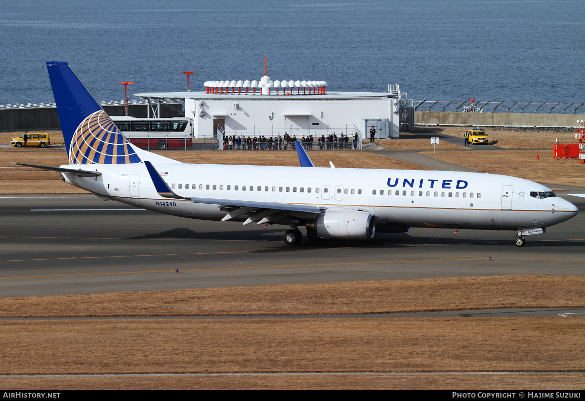 Aircraft Photo of N14240 | Boeing 737-824 | United Airlines | AirHistory.net #399568