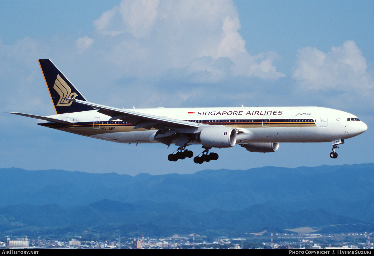 Aircraft Photo of 9V-SRP | Boeing 777-212/ER | Singapore Airlines | AirHistory.net #399598