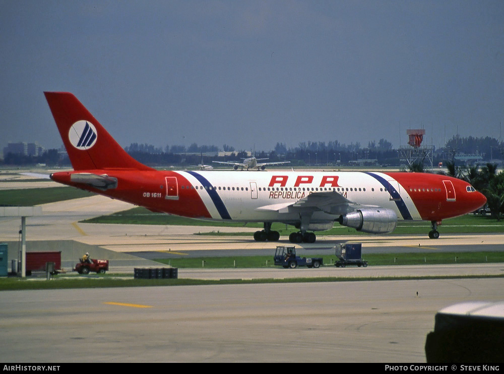Aircraft Photo of OB1611 | Airbus A300B2-101 | APA International Air | AirHistory.net #399641